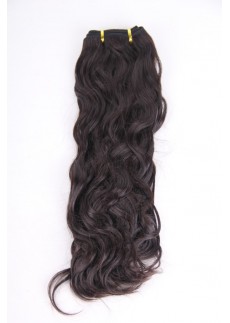 16inch 2# natural curl human hair weft PWS278 