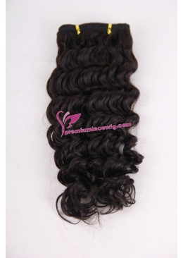 16inch Spirl Curly hand made hair weft PWC290