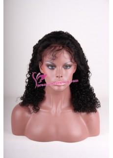 16inch kinky curl lace wig PWS095