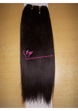 16inch Kinky Straignt Malaysian hair weft PWC406