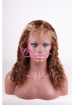 16inch mixed color hair full lace wig PWC060