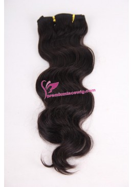 16inch Mongolian virgin machine weft hair PWC293