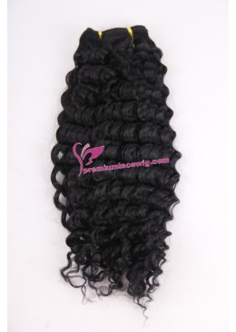 18inch 1# deep wave hand made hair weft PWC295 