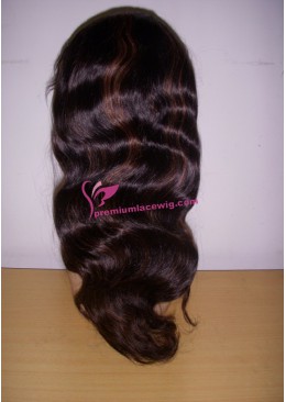 18inch 1b/30# body wave full lace wig PWS386