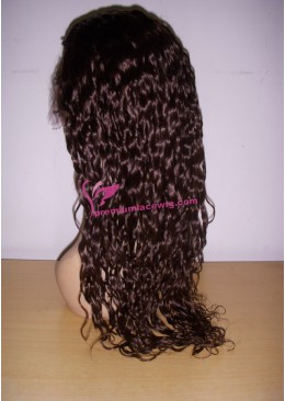 18inch 2# deep wave full lace wig PWS382