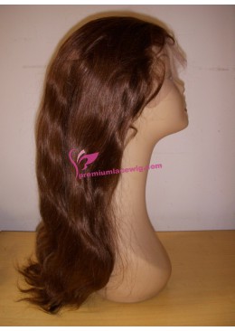 18inch Color 4 Brazilian hair straight full lace wig