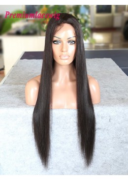 Brazilian virgin hair lace front wig straight hair 18inch