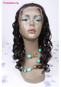 18inch color1B highlight#33 Malaysian hair curly lace front wig