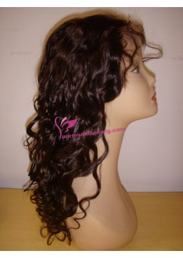 18inch color4 water wave full lace wig PWS365