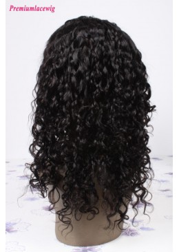 18inch Malaysian Virgin Hair Full Lace Human Hair Wigs Water Wave