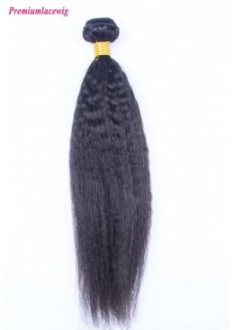 1pc/lot 14 inch Kinky Straight Malaysian Hair Human Hair Bundles