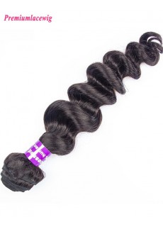 1pc/lot 14 inch Loose Wave Peruvian Hair Human Hair Bundles