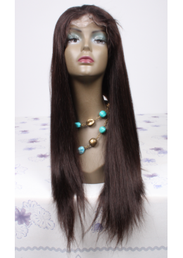 20inch Brazilian hair natural straight lace front wig