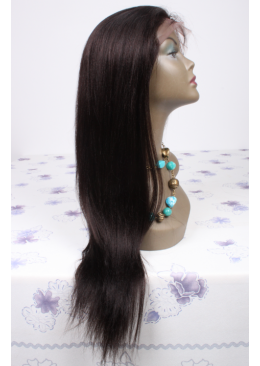 20inch Peruvian hair natural straight lace front wig