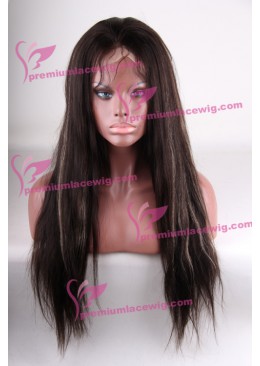 22 inch color 2 with Highlight 27 Chinese hair Natural Straight in 150% Density