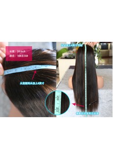 24 inch color 1B with highlite 30 Peruvian hunman hair Full Lace Wigs