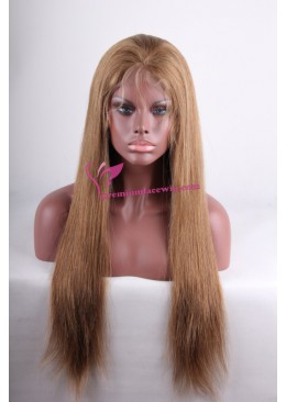 24inch 6/18# straight full lace wig PWC260