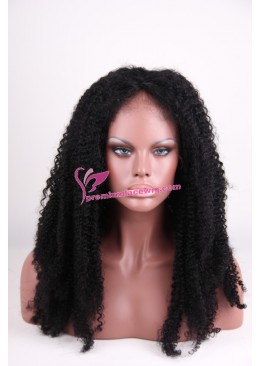 24inch color 1 kinky curl full lace wig PWC266