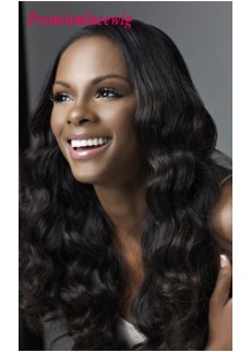 Body Wave Full Lace Human Hair Wigs Peruvian Hair 20inch