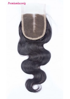 Body Wave Mongolian Lace Closure Middle Part 14inch