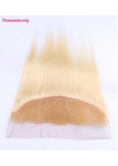 Brazilian Hair Lace Frontal Blonde Straight Color 613 16inch