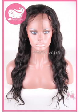 18inch Brazilian virgin hair Natural Color glueless full lace wigs PWA-666