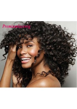 Curly Full Lace Wig Brazilian Hair 16inch