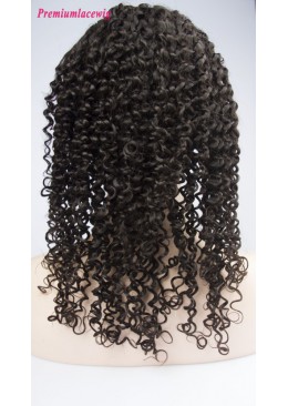 Deep Curly Brazilian Virgin Hair Full Lace Human Hair Wigs 18inch 