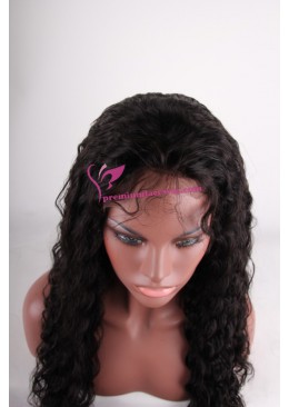 24inch Deep wave Indian remy hair full lace wig PWS251