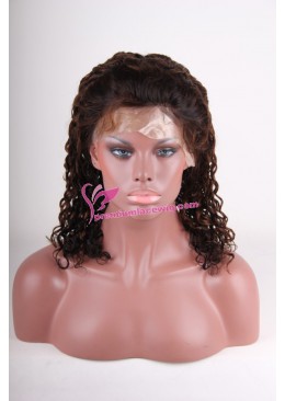 22inch indian remy curl hair lace wig PWC053