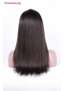 Indian Straight Silk Top Full Lace Wigs 18inch