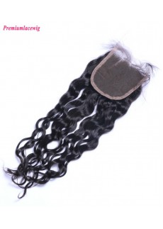 Loose Deep Wave Lace Closure Brazilian Hair 12inch