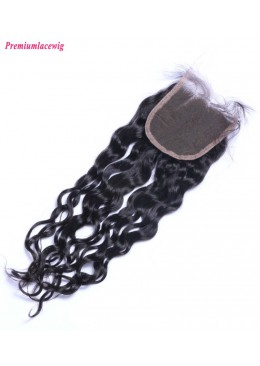 Loose Deep Wave Lace Closure Brazilian Hair 12inch