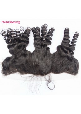 Loose Wave Malaysian Hair 13X4 Lace Frontal 14inch