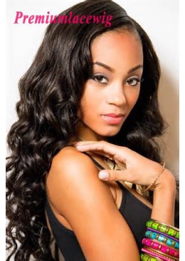 Malaysian Hair Loose Curly Full Lace Wig 18inch