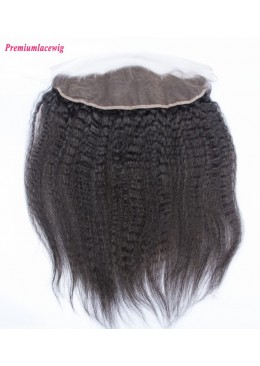 Malaysian Kinky Straight Lace Frontal 13X4 12inch