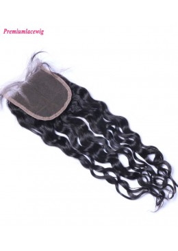 Mongolian Hair Lace Closure Loose Deep Wave 12inch