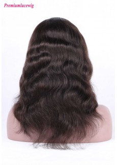 Natural Wave Silk Base Full Lace Wig Brazilian Hair 16inch