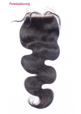 Peruvian Body Wave Lace Closure Free Part 14inch