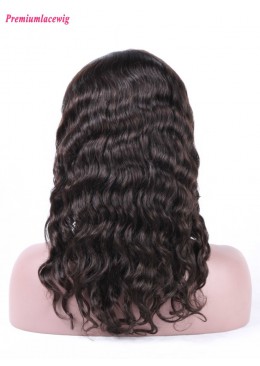 Silk Top Lace Front Wig Peruvian Loose Deep Wave Hair 16inch