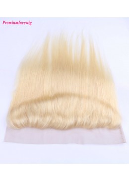 Straight Color 613 Lace Frontal Mongolian Hair 13x4 16inch