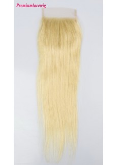 Straight Lace Closure Brazilian Hair Color 613 12inch