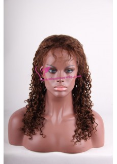 virgin indian curly lace front wigs PWS127