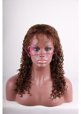 virgin indian curly lace front wigs PWS127