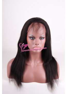 16inch Natural Color Light yaki full lace wig PWS094