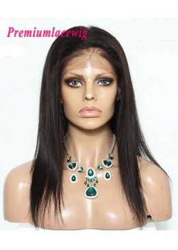 360 Lace Front Wigs 130% Density Indian Straight Hair 18inch