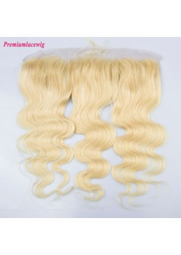 Blonde Lace Frontal Brazilian Hair Body Wave color 613 16inch