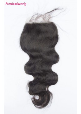 Silk Base Closure Brazilian Body Wave 14inch