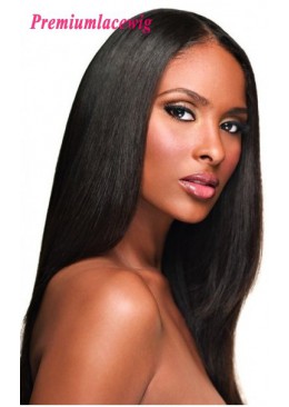 Straight Full Lace Wig Indian Virgin Hair 18inch