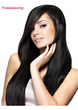 Malaysian Straight Human Hair Full Lace Wig 18inch